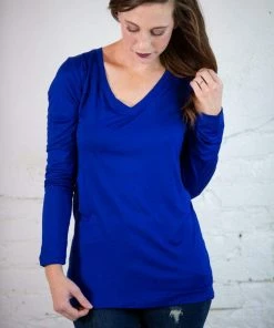 Zenana Luxe Fitted V-Neck Top Tops