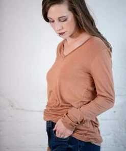Zenana Luxe Fitted V-Neck Top Tops