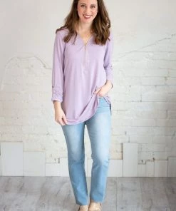 Zenana Tops Loui Zip Blouse 13 Zenana Tops Loui Zip Blouse