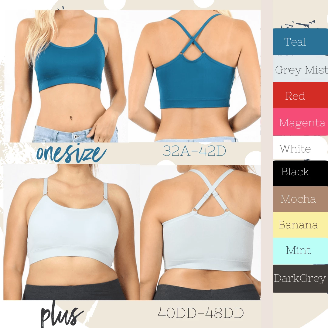 Zenana Tops Padded Seamless Bralette 7 Zenana Tops Padded Seamless Bralette