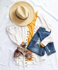 Zenana Mid Length Snap Cardigan Tops