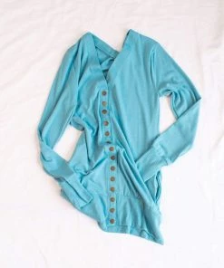 Zenana Mid Length Snap Cardigan Tops