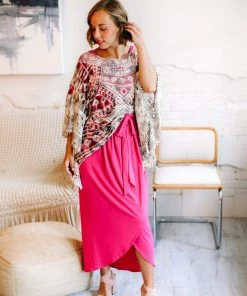 Zenana Apparel Falling For You Hot Pink Tulip Dress 8 Zenana Apparel Falling For You Hot Pink Tulip Dress