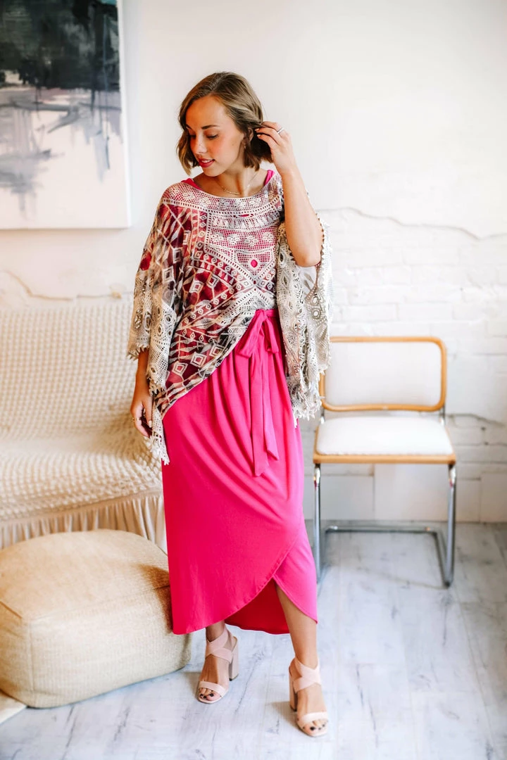 Zenana Apparel Falling For You Hot Pink Tulip Dress 3 Zenana Apparel Falling For You Hot Pink Tulip Dress