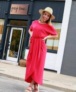 Zenana Apparel Falling For You Ruby Tulip Dress 12 Zenana Apparel Falling For You Ruby Tulip Dress
