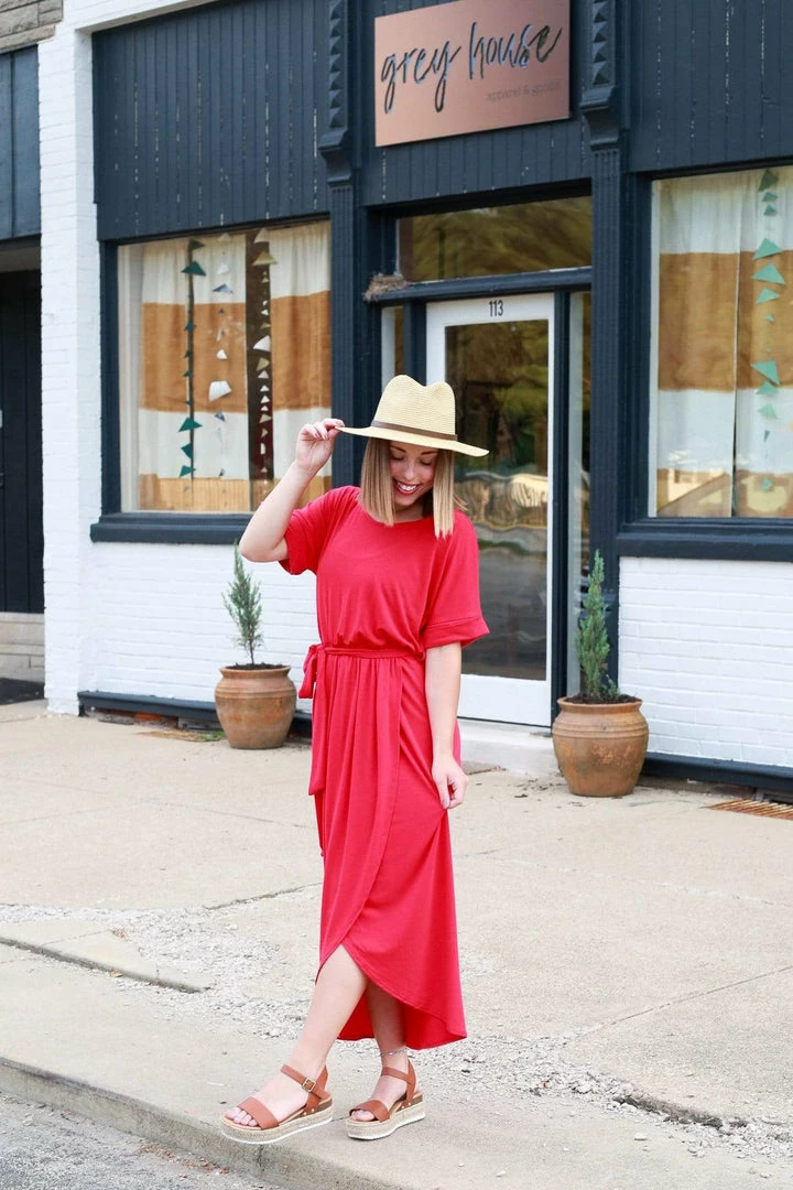 Zenana Apparel Falling For You Ruby Tulip Dress 3 Zenana Apparel Falling For You Ruby Tulip Dress