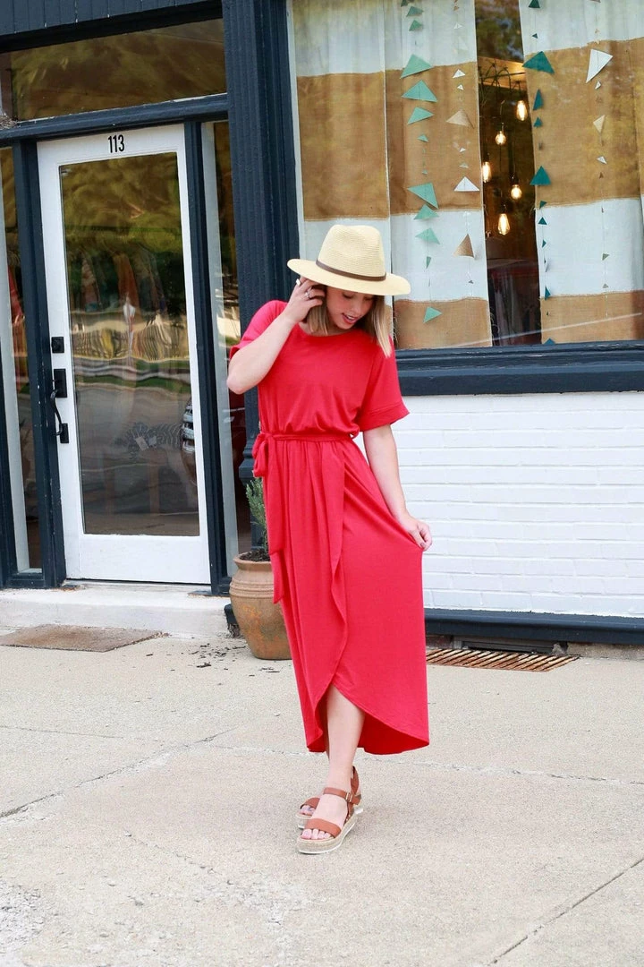 Zenana Apparel Falling For You Ruby Tulip Dress 7 Zenana Apparel Falling For You Ruby Tulip Dress