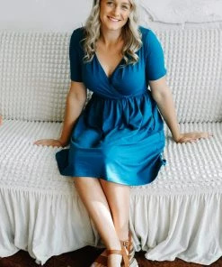 Zenana Grace'd Brushed Dress Apparel