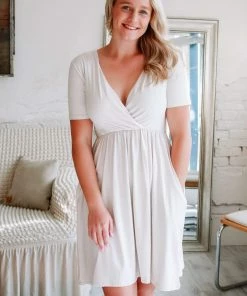 Zenana Grace'd Brushed Dress Apparel