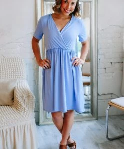 Zenana Grace'd Brushed Dress Apparel