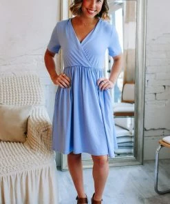 Zenana Grace'd Brushed Dress Apparel