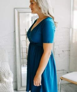 Zenana Grace'd Brushed Dress Apparel