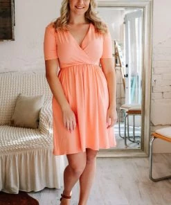 Zenana Grace'd Brushed Dress Apparel