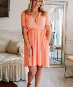 Zenana Grace'd Brushed Dress Apparel