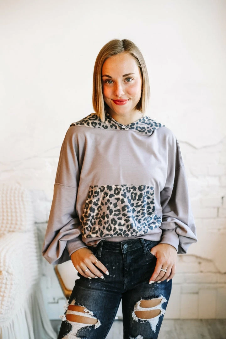 Zenana Friends For Life. Tan Leopard Hoodie 2 Zenana Friends For Life. Tan Leopard Hoodie