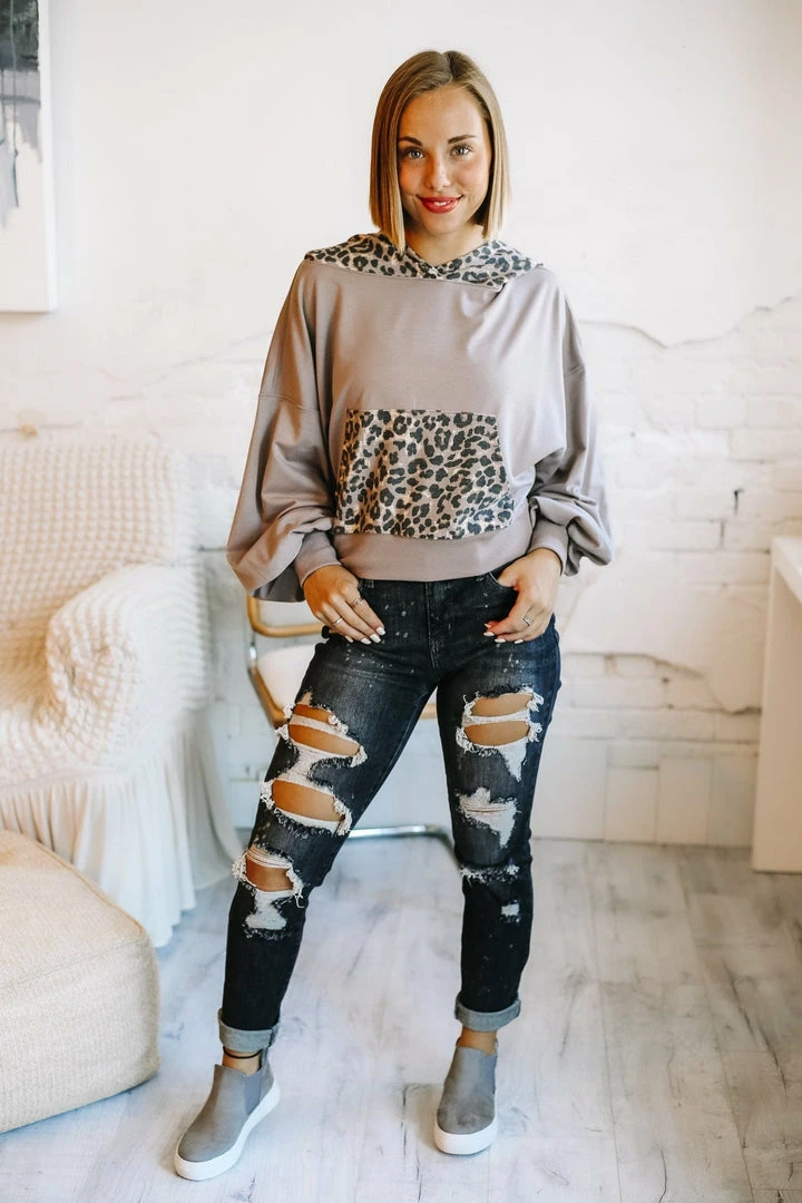 Zenana Friends For Life. Tan Leopard Hoodie 1 Zenana Friends For Life. Tan Leopard Hoodie