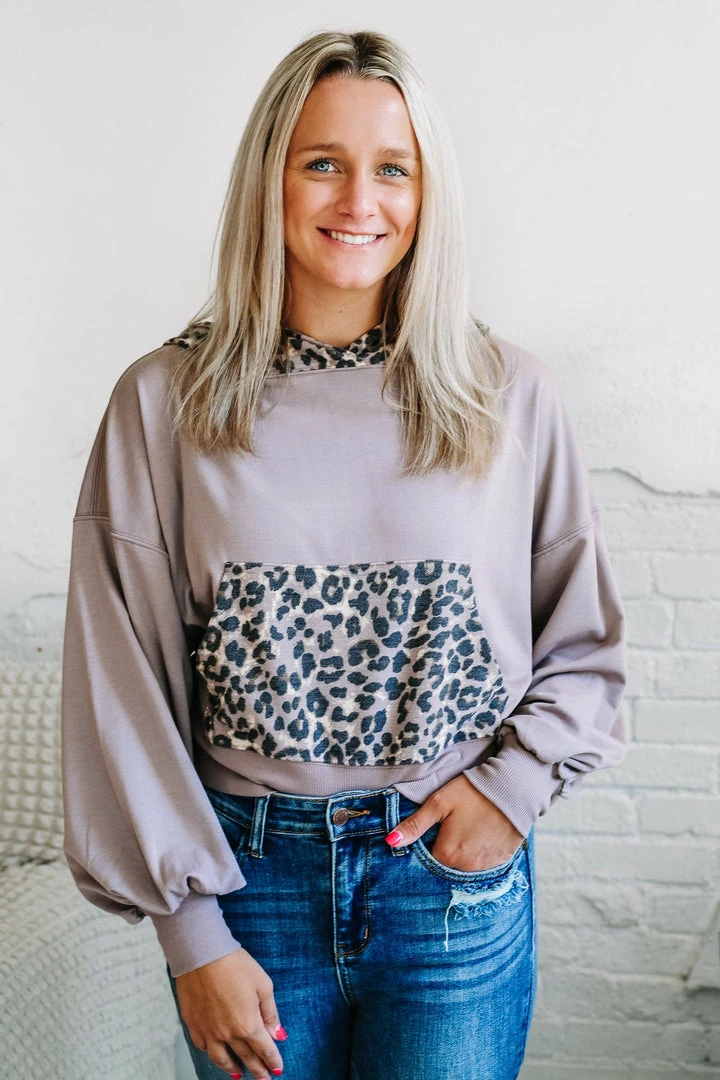 Zenana Friends For Life. Tan Leopard Hoodie 5 Zenana Friends For Life. Tan Leopard Hoodie