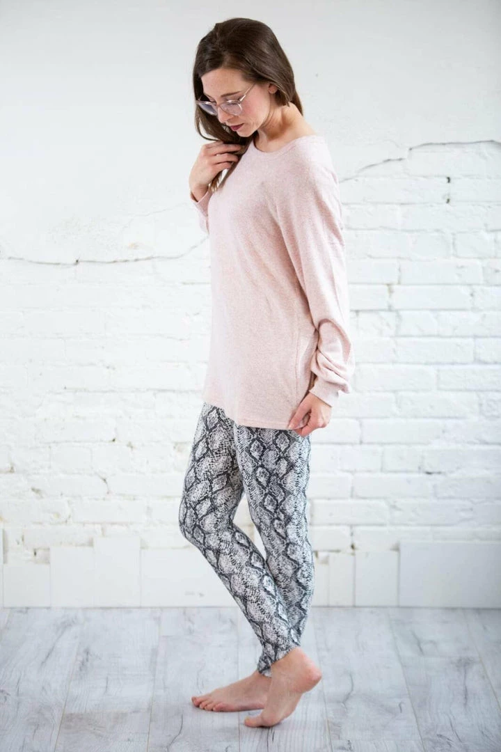 Zenana Trousers + Leggings + Denim Premium Microfiber Snake Skin Leggings 4 Zenana Trousers + Leggings + Denim Premium Microfiber Snake Skin Leggings