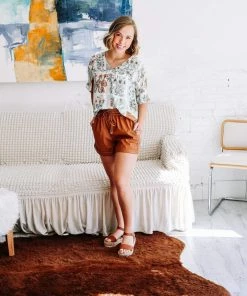 Zenana Make It Happen Faux Leather Paper Bag Shorts Apparel