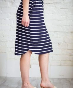 Zenana Dresses + Skirts + Jumpsuits Navy Stripe Tulip Skirt 10 Zenana Dresses + Skirts + Jumpsuits Navy Stripe Tulip Skirt