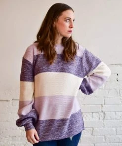 Zenana Apparel Melange Color Block Sweater