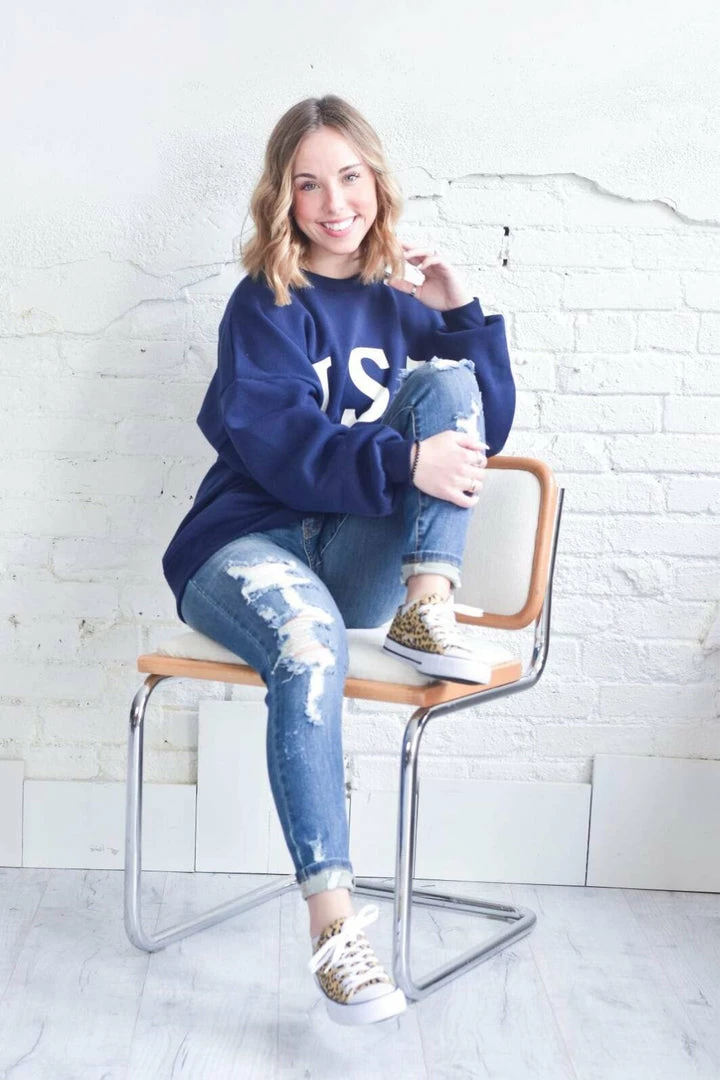 Zenana Comfy USA Sweatshirt 6 Zenana Comfy USA Sweatshirt