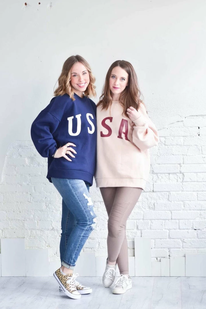 Zenana Comfy USA Sweatshirt 1 Zenana Comfy USA Sweatshirt