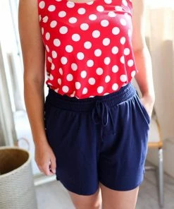Zenana Apparel My Perfect Day Polka Dot Tank In Red