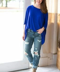 Zenana Tops Etta Pocket Luxe Tee