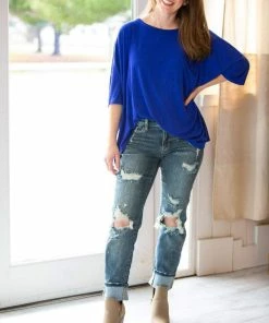 Zenana Tops Etta Pocket Luxe Tee