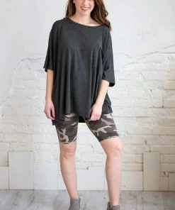 Zenana Tops Etta Pocket Luxe Tee