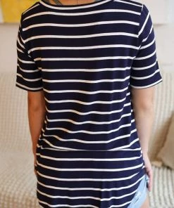 Zenana Apparel Laurel Stripe V-Neck 37 Zenana Apparel Laurel Stripe V-Neck