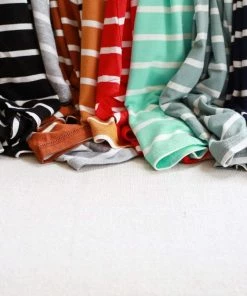 Zenana Apparel Laurel Stripe V-Neck 55 Zenana Apparel Laurel Stripe V-Neck