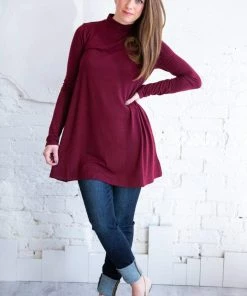 Zenana Long Sleeve Mock Neck Top 17 Zenana Long Sleeve Mock Neck Top