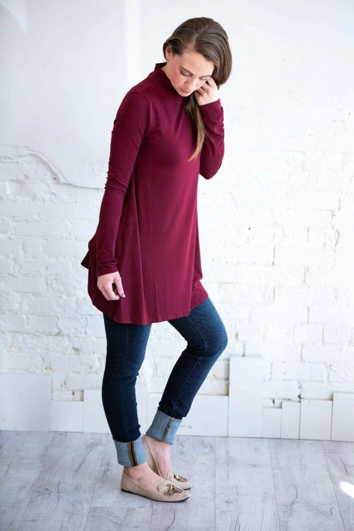 Zenana Long Sleeve Mock Neck Top 3 Zenana Long Sleeve Mock Neck Top