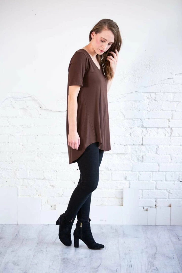 Zenana Luxe Short Sleeve V-Neck 10 Zenana Luxe Short Sleeve V-Neck