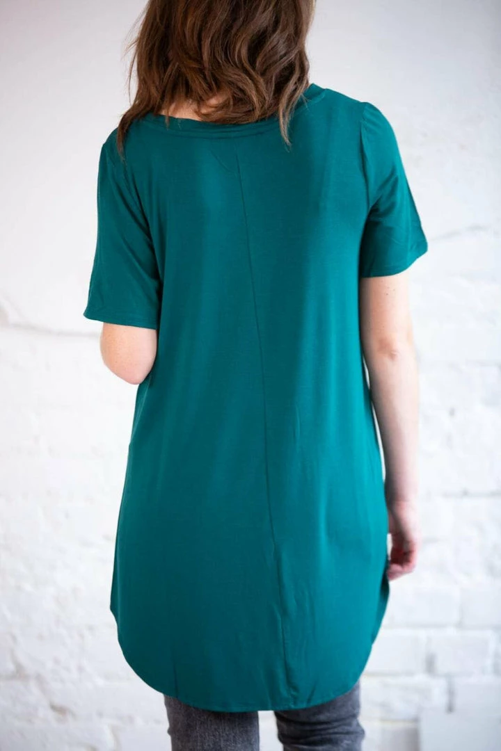 Zenana Luxe Short Sleeve V-Neck 6 Zenana Luxe Short Sleeve V-Neck