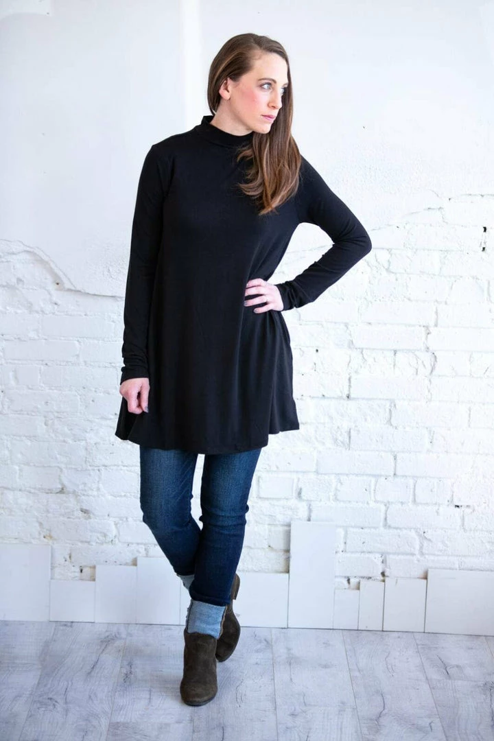 Zenana Long Sleeve Mock Neck Top 1 Zenana Long Sleeve Mock Neck Top