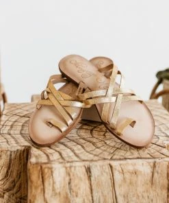 Apparel Naughty Monkey Zooche Sandal In Gold