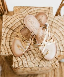 Apparel Naughty Monkey Zooche Sandal In Gold