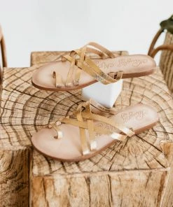 Apparel Naughty Monkey Zooche Sandal In Gold